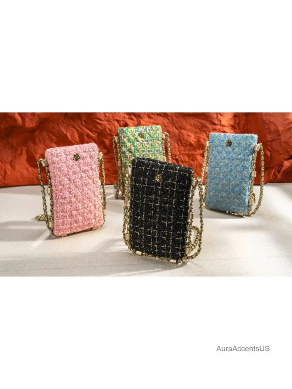 Small Quilted Crossbody Cell Phone Purse PU Leather Adjustable